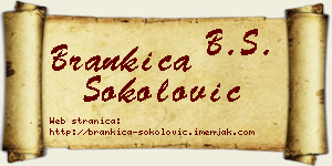 Brankica Sokolović vizit kartica
